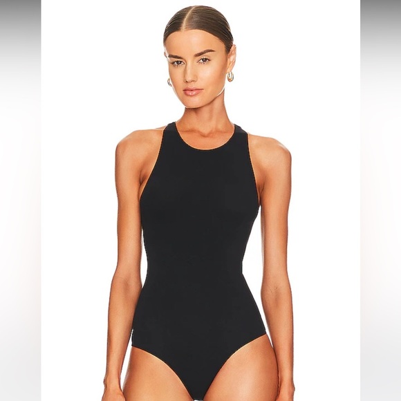 Commando Tops - Commando Ballet Racerback Bodysuit in Black